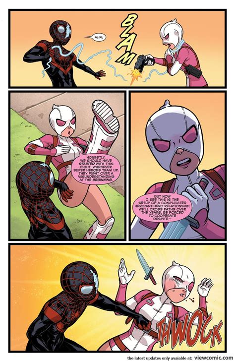 gwenpool x julie power|miles morales gwenpool.